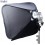 SBQS4040SL - Softbox (Quick Setup) - 40x40cm - met Cameraflitser houder type L met Flitsschoen (Canon/Nikon) - illuStar