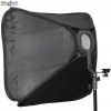 SBQS4040SL - Softbox (Quick Setup) - 40x40cm - met Cameraflitser houder type L met Flitsschoen (Canon/Nikon) - illuStar