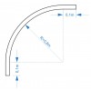 M032 - Rail incurvé à 90° R0,8m - elfo