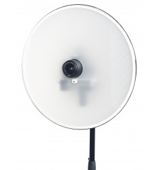 SKT03ID-LS - Pasfoto Systeem - Softlight reflector met ingebouwde flitser 120 Ws en fototoestel Canon DSLR, pasfoto-software