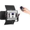 LEDP36PRO - Eclairage LED de studio Video & Photo 36W + 36W Bi-Couleur, Support de batteries 2x NP-F750/960, DC 13V-19V