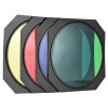 BD18 - 4-kleppenset inclusief 4 kleurenfilters & honingraat - past op reflectors van ø18cm - illuStar