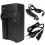 CHF550 - Chargeur pour batterie Li-ion NP-F550 / 750/960 avec allume-cigares et câble d'alimentation