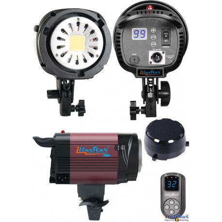 LEDB1000 - 100W LED Video & Foto Studiolamp (Bowens-S koppeling), 5500°K, 12000 lm, Digitaal - illuStar