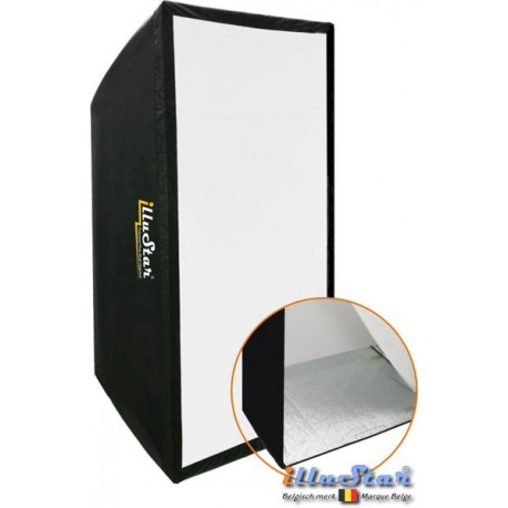 SB70100A144 - Softbox 70x100cm - 360° draaibaar - Opvouwbaar - inclusief tas - illuStar