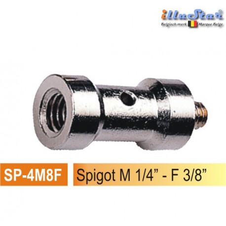 SP4M8F - Spigot 5/8” - 39mm (mâle 1/4" - femelle 3/8") - illuStar