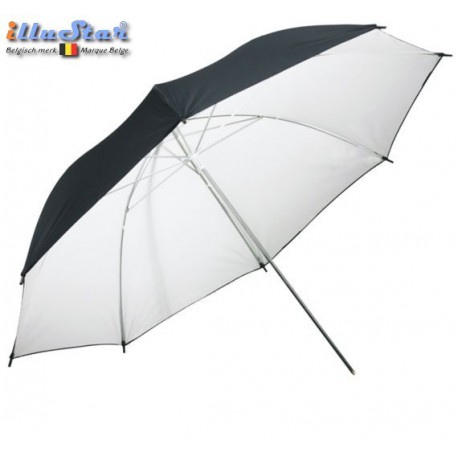 URD100WB - Parapluie - blanc réfléchissant ou blanc diffus au moyen d'une couche réfléchissante amovible - ø101cm - illuStar