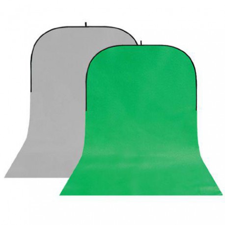 StudioKing Background Board BBT-03-10 Grey/Green 150x400 cm