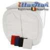 LC7575 - Opvouwbare fotostudio lichttent,, 75×75×75cm inclusief 4x verwisselbare achtergrond kleuren - illuStar