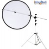 RH168C - Houder voor 5-1 Reflector, armlengte 168~63cm, met excentric cam voor bevestiging op lampstatief - illuStar